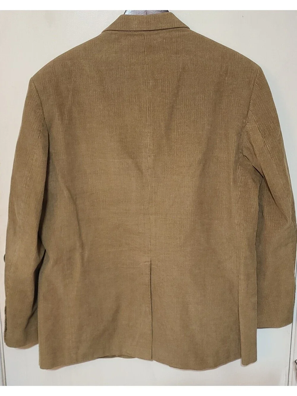 Dockers Corduroy Blazer Mens Size 44R Tan Jacket University Academic Preppy EUC
